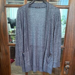 Papermoon Charcoal Open Front Cardigan